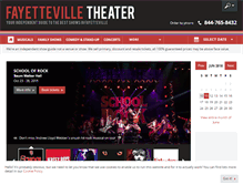 Tablet Screenshot of fayettevilletheater.com